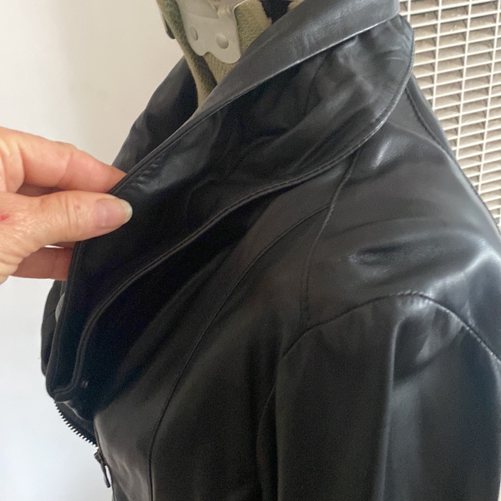 Dolan leather jacket. Black. Size L. - Picture 3 of 13